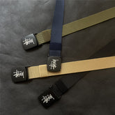 Stussy Belt Canvas Belt Nylon Casual Braided Belt